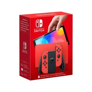 Nintendo, Switch (OLED-Modell) - Mario Red Edition - Spielekonsole - Rot/Schwarz, Nintendo Switch OLED-Modell Mario-Edition rot Nintendo Switch HW