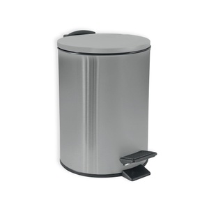 Spirella, Spirella - Abfalleimer Adelar 3 L - Schwarz, Spirella Badezimmer Treteimer ADELAR Steel 3L Edelstahl