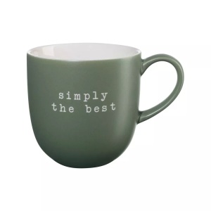 ASA Selection, hey! Becher simply the best, Asa Selection - Mug mit Henkel, 350 ml, Grün
