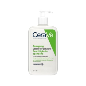 undefined, CeraVe Creme-zu-Schaum Reinigung (50 ml), CeraVe Creme-zu-Schaum Reinigung für normale bis trockene Haut, Gesichtsreinigung & Make-up-Entferner, mit 3 essenziellen Ceramiden & Hyaluron
