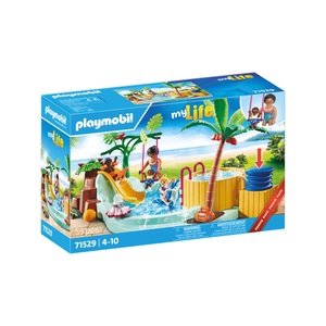 PLAYMOBIL, 71529 City Life Kinderbecken mit Whirlpool, Konstruktionsspielzeug, Playmobil - 71529 Kinderbecken Whirlpool, Multicolor