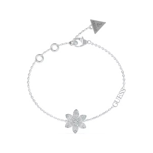 Guess, Armband Damen Silber 14.5+4CM, Guess - Armband, White Lotus, 14.5+4CM, Silber