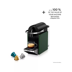 Krups, Krups Nespresso Pixie Dark Green Xn3063Ch Kapselmaschine, Krups XN3063CH Nespresso Pixie Kaffeemaschine Dunkelgrün