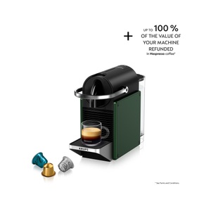 Krups, Krups Nespresso Pixie Dark Green Xn3063Ch Kapselmaschine, Krups XN3063CH Nespresso Pixie Kaffeemaschine Dunkelgrün