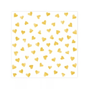 Atelier, Papierservietten, 20 Stück Papierservietten, 20 Stück, ATELIER - Papierservietten, 20 Stück, 33cm, Gold