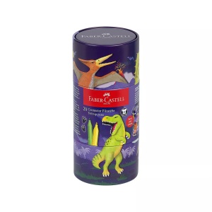 Faber-Castell, Filzstifte Set Filzstifte Set, FABER-CASTELL Faserschreiber Connector Dino 155546 20 Farben