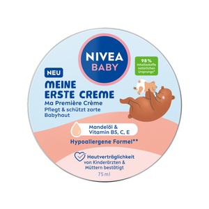 Nivea, Baby Meine Erste Creme Damen 75ml, Nivea Baby Pflegende Creme für Babys