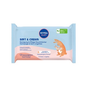 Baby Soft & Cream Feuchttücher Damen  57 Pezzi