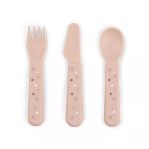 Done by Deer, Done by Deer? Kinderbesteck Set Foodie Happy dots Rosa, Done by Deer - Besteck-Set, One Size, Rosa