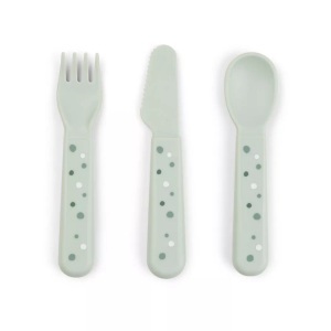 Done by Deer, Done by Deer? Kinderbesteck Set Foodie Happy dots Rosa, Done by Deer - Besteck-Set, One Size, Grün