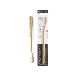 Swissdent, Swissdent Whitening Zahnbürste gold (1 Stück), SWISSDENT PROFI Whitening Zahnbürste Gold (1 Stk)