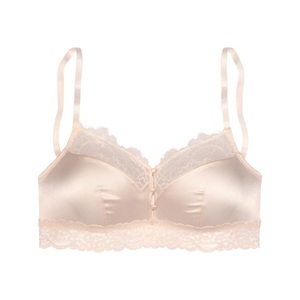 Lascana, LASCANA Bralette-BH, ohne Bügel aus edler Qualität mit hohem Seidenanteil, Dessous, 