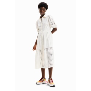 Desigual, Kleid Damen Weiss L, 