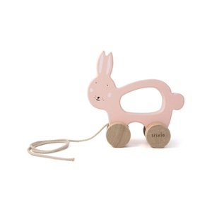 Trixie Baby, Trixie Baby Holz Nachziehtier Mrs. Rabbit, Trixie - Activity Spielzeug, One Size, Rosa