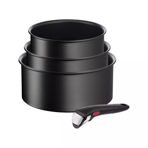Tefal - Kochgeschirr-Set, 16/18/20CM, Black