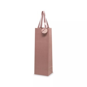 Manor, Manor - Geschenktasche für Wein, 12x37x10cm, Rosa, Manor - Geschenktasche für Wein, 12x37x10cm, Rosa