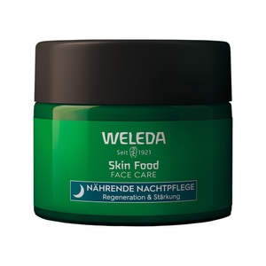 Weleda, Skin Food Nährende Nachtpflege Damen 40ml, Weleda Skin Food Nährende Nachtpflege - stärkt die Hautbarriere & regeneriert trockene Gesichtshaut