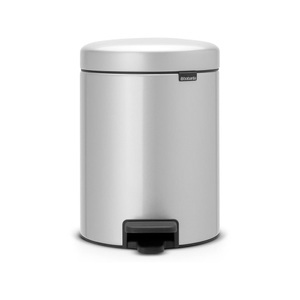 BRABANTIA, Brabantia Kosmetikeimer NewIcon, Treteimer metallic grey 5l