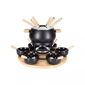 Nouvel, Nouvel - Fleischfondue-Set, 34cm, Black, Nouvel - Fleischfondue-Set, 34cm, Black