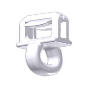 HINNO 'Clic, ?Clic Gleiter ?Clic Gleiter, HINNO 'Clic - Clic-Gleiter mit Queröse 50 Stück, Mini, Weiss
