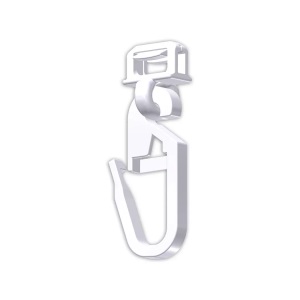 HINNO 'Clic, ´Clic Gleiter mit Faltenlegehaken lang 20 Stück ´Clic Gleiter mit Faltenlegehaken lang 20 Stück, HINNO 'Clic - ´Clic Gleiter mit Faltenlegehaken, Mini, Weiss