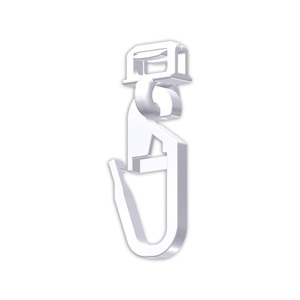 HINNO 'Clic, ´Clic Gleiter mit Faltenlegehaken lang 20 Stück ´Clic Gleiter mit Faltenlegehaken lang 20 Stück, HINNO 'Clic - ´Clic Gleiter mit Faltenlegehaken, Mini, Weiss
