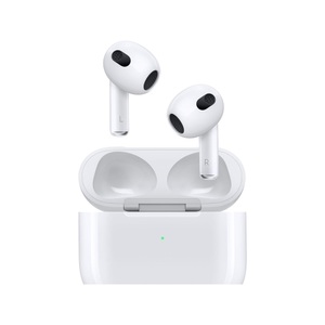 Apple, APPLE AirPods (3. Generation) mit Lightning Ladecase - True Wireless Kopfhörer (In-ear, Weiss), Apple AirPods 3 mit Lightning Ladecase ? Weiss