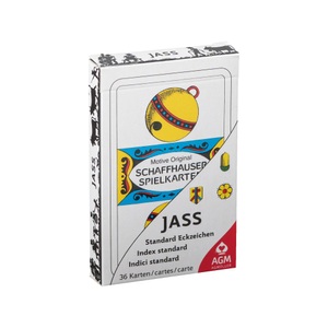 AGM MUELLER, Jasskarten Multicolor, Scherenschnitt Jass Standard in Kartonfaltetui