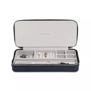 Stackers, Schmuckbox Damen Blau 43.5X30.0X21.5CM, Stackers - Schmuckbox, Zipped Travel, 43.5X30.0X21.5CM, Blau