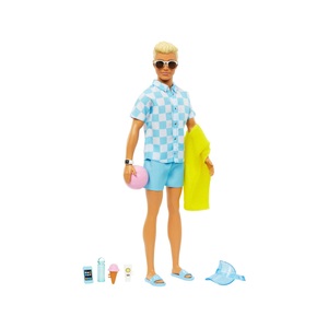 Mattel, Barbie Strandtag Ken, Puppe, Barbie - Strandtag Ken, Multicolor