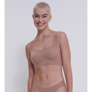 Bügelloser Bh, Wattiert Damen Taupe S
