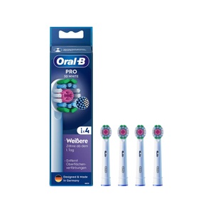 Oral-B, Oral-B Pro 3D White 4er Bürstenkopf, Oral-B Pro Aufsteckbürsten