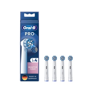 Oral-B, Oral-B Pro Sensitive Clean 4er Bürstenkopf, Oral-B Pro Aufsteckbürsten