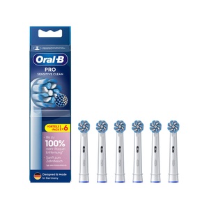 Oral-B, Oral-B Pro Sensitive Clean 6er Bürstenkopf, ORAL-B Pro Sensitive Clean X-5 - Aufsteckbürsten (Weiss)