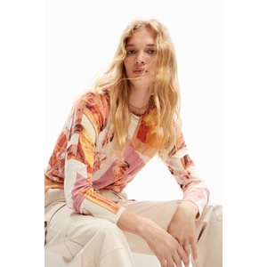 Desigual, Pullover Damen Pink S, 