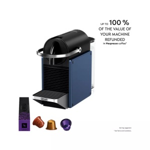 De Longhi, DE-LONGHI EN127.B PIXIE - Nespresso® Kaffeemaschine (Blau), DELONGHI NESPRESSO Kapselkaffeemaschine EN127.BL