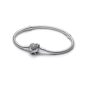Pandora, Pandora - Armband, Charm Holders, 17cm, Silber, Pandora - Armband, Charm Holders, 17cm, Silber