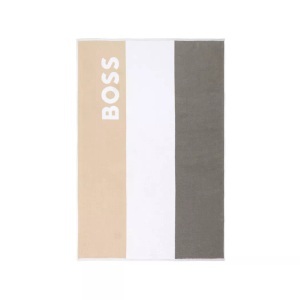 Hugo Boss, Hugo Boss - Badetuch, 100x150 cm, Silber