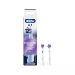 Oral-B, Oral-B iO Radiant White Aufsteckbürsten 2er Weiss, Oral-B iO Radiant White Aufsteckbürsten 2er Weiss