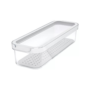 Rotho, Rotho CAUMA Kühlschrank-Organizer Kühlschrankorganizer, Rotho - Kühlschrankbehälter, 27X9.2X6.2CM, Transparent