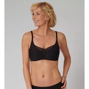 TRIUMPH, Bügelloser Bh, Wattiert Damen Schwarz 2, TRIUMPH SHAPE SMART BH ohne Bügel, gefüttert in schwarz