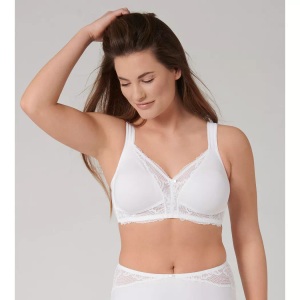 TRIUMPH, Bügelloser Bh, Unwattiert Damen Weiss B/85, Triumph - Bügelloser BH, unwattiert, für Damen, Weiss, Größe 85/B