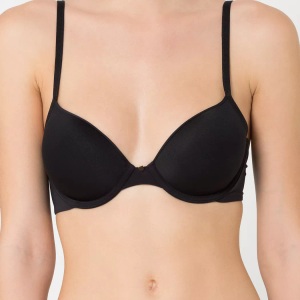 TRIUMPH, Triumph Damen Bügel-BH, wattiert Bh-C/80, BODY MAKE-UP ESSENTIALS BH mit Bügel, gefüttert in schwarz
