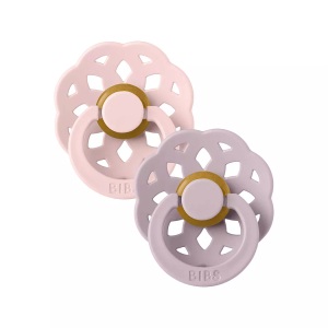 BIBS, BIBS Schnuller Boheme 0-6 Monate Blossom/Dusky Lilac, BIBS Boheme Schnuller, Latex, Rund, 0-6 Monate, Blossom/Dusky Lilac (2 Stk)
