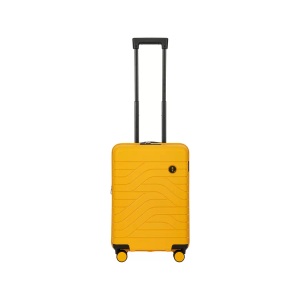 Brics, Brics Ulisse B1Y - Erweiterbarer Trolley Spinner Small in Mango, BY - Hartschalenkoffer, 55 CM, Hartschalenkoffer, 55 CM, Gelb