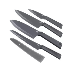 Kuhn Rikon, Kuhn Rikon - COLORI®+ Messerset grau 4 Stk, Kuhn Rikon - COLORI®+ Messerset grau 4 Stk