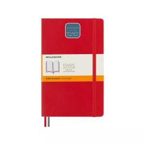 MOLESKINE, Moleskine Notizbuch Erweitert Large/A5 Liniert, Scharlachrot, Moleskine Notizbuch, SC, L/A5, liniert, scharlachrot, 192 Seiten, 606211