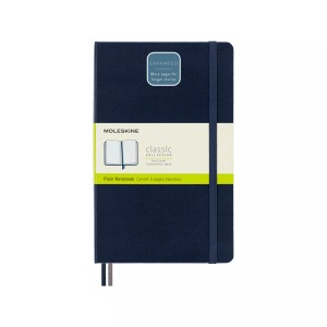 MOLESKINE, Moleskine Notizbuch Erweitert Large/A5 Blanko, Saphir, Moleskine Notizbuch, HC, L/A5, blanko, saphir, 208 Seiten, 606242