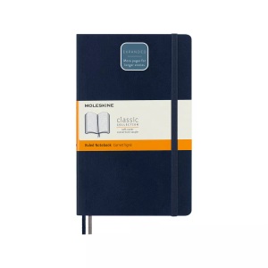 MOLESKINE, Moleskine Notizbuch Erweitert Large/A5 Liniert, Saphir, Moleskine Notizbuch, SC, L/A5, liniert, saphir, 192 Seiten, 606259