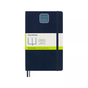 MOLESKINE, Moleskine Notizbuch Erweitert Large/A5 Blanko, Saphir, Moleskine Notizbuch, SC, L/A5, blanko, saphir, 192 Seiten, 606266